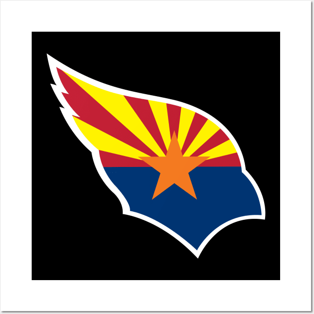 Arizona Cardinals Fully Infused Flag Wall Art by LunaGFXD